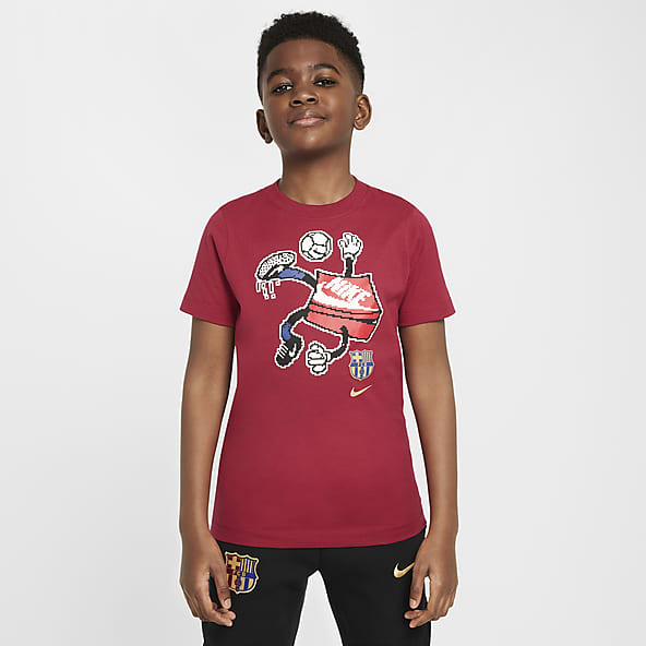 Boys red nike t shirt discount